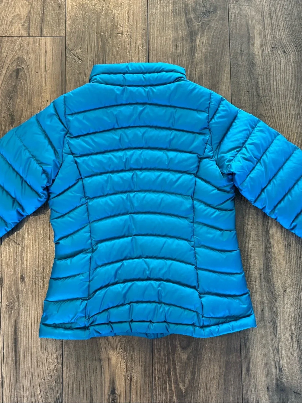Patagonia Kids Teal Blue Quilted Puffer Jacket